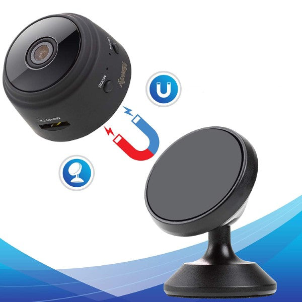 Camera de Supraveghere WiFi 1080p cu Vedere Nocturna + Card MicroSD 32GB - Pachet Complet