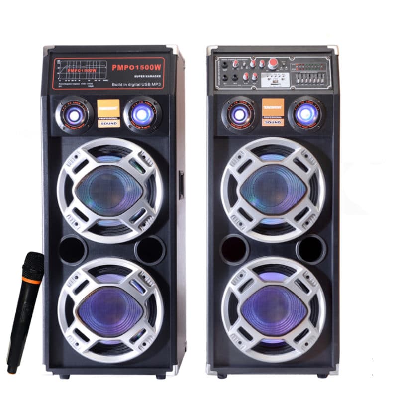 Set Boxe Bluetooth Active Professioale, 800W, Microfon Egalizator 5 benzi