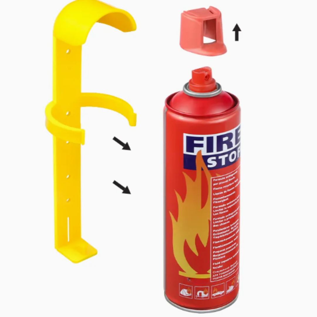 Pachet 1+1 GRATIS Spray Extinctor Fire Stop 1000ml - Protectie Rapida Incendii Casa/Auto/Birou - 10