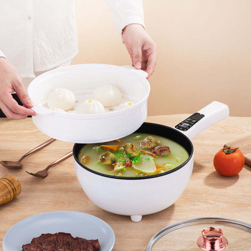 Tigaie Electrica Multifunctionala 2-in-1, 30cm, Cu Capac Transparent - Gatit Rapid Fara Aragaz