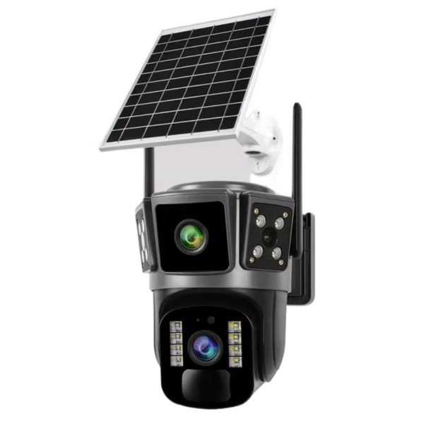 Camera Supraveghere Solara Autonoma WiFi 3MP - Rotire 360° cu Viziune Nocturna si Aplicatie Mobila - 3