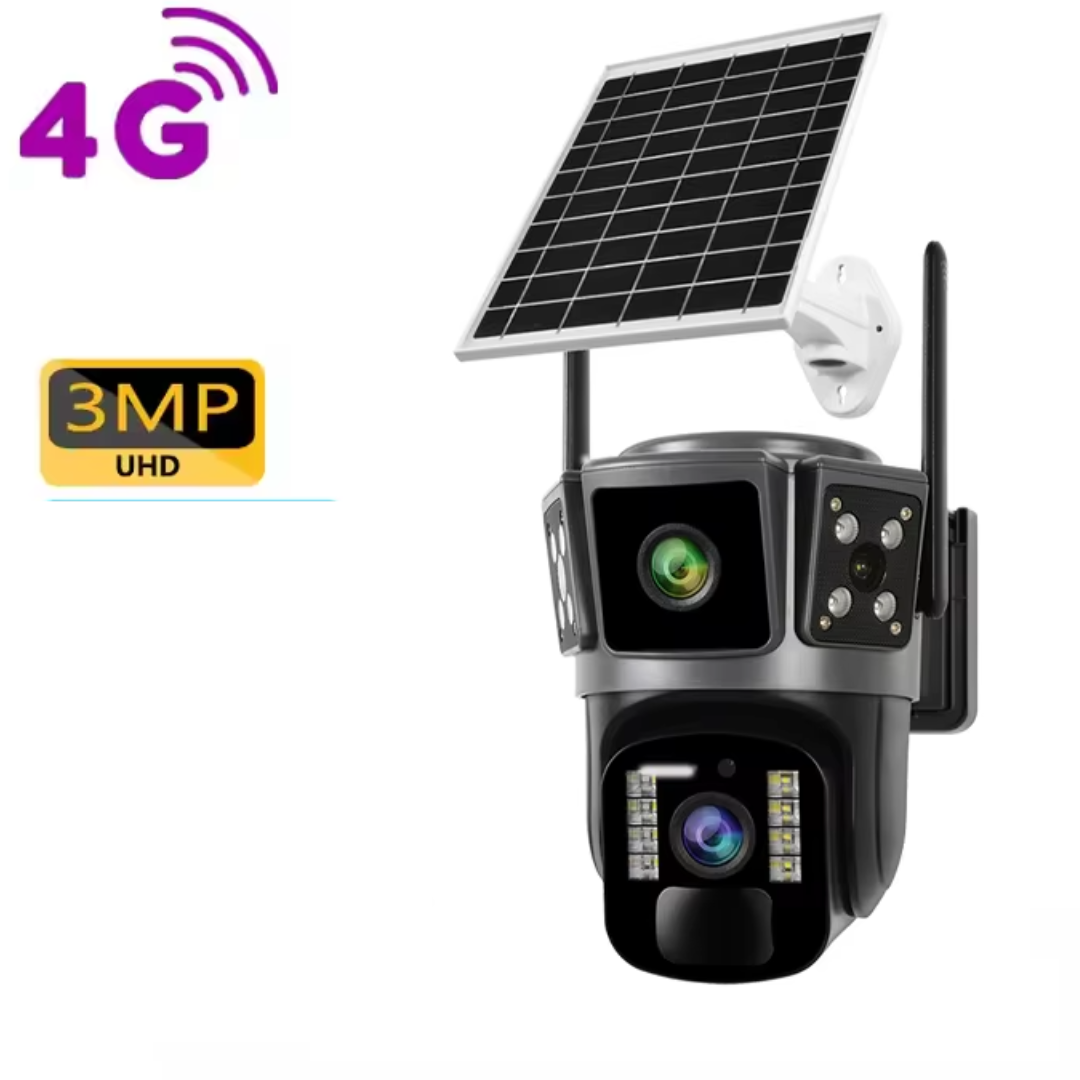 Camera de Supraveghere 4G cu Panou Solar - Dubla Lentila 360°, Full HD, Vedere Nocturna Color, Audio Bidiretional - 11