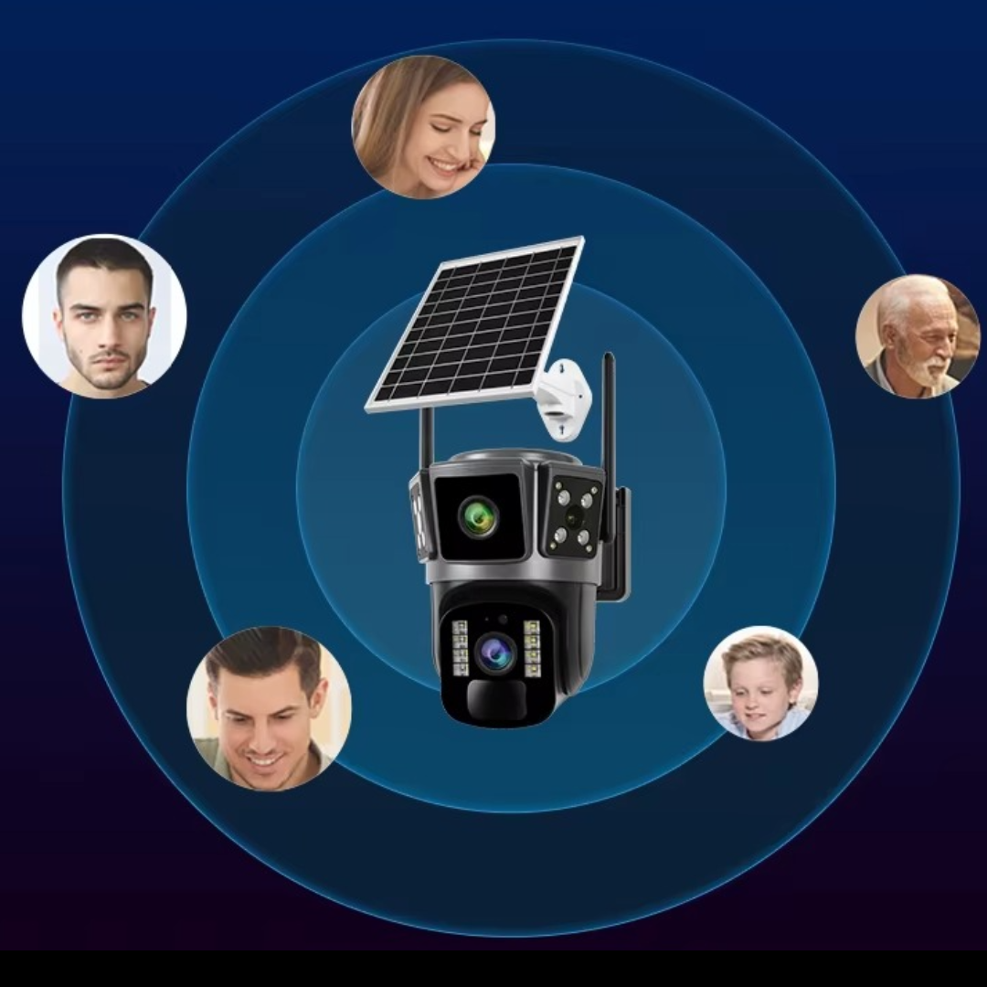Camera de Supraveghere 4G cu Panou Solar - Dubla Lentila 360°, Full HD, Vedere Nocturna Color, Audio Bidiretional - 13