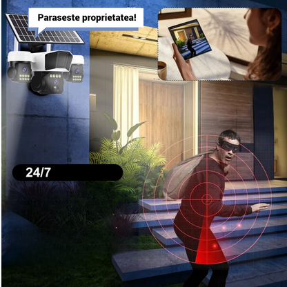 Camera de Supraveghere Solara 4G TL3 - Baterie 12000mAh, Senzor PIR, Viziune Nocturna, Control OKAM Pro - 8