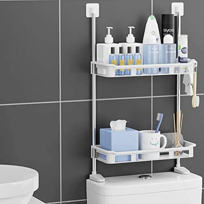 Set 2 Rafturi Multifunctionale pentru Toaleta si Bucatarie - Organizator cu 2 Nivele pentru Economisirea Spatiului - 12