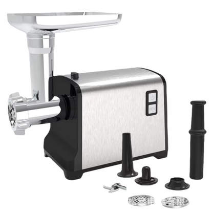 Masina de Tocat Carne Electrica SonyMax SN4001 - 2200W, Inox, 40kg/h, Accesorii Carnati si Kebbe