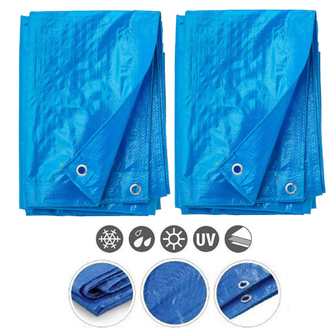 Pachet! 1+1 Prelata de protectie 4/6 m, impermeabila, rezistenta la UV si grindina - 7