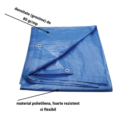 Pachet! 1+1 Prelata de protectie 4/6 m, impermeabila, rezistenta la UV si grindina