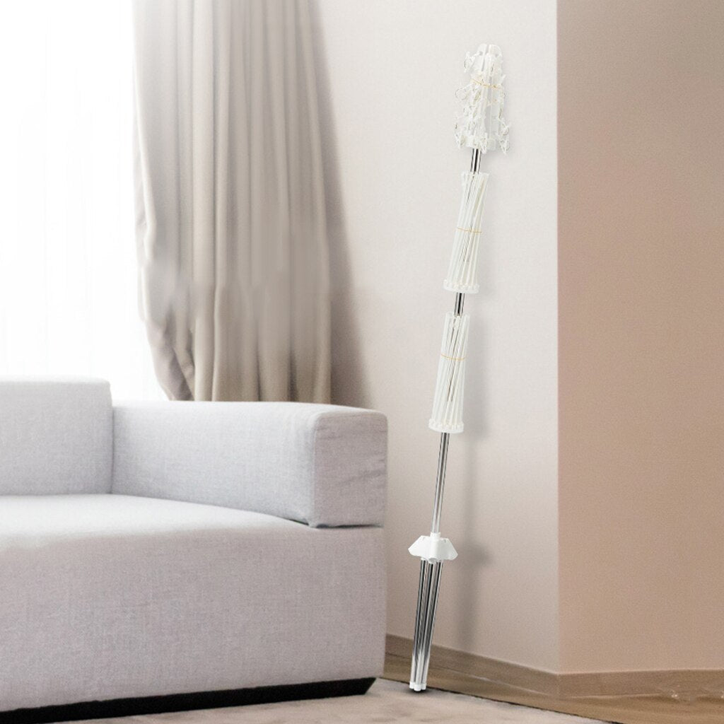 Pachet 1+1 Uscator Rufe Vertical 3 Nivele Pliabil - Compact, Portabil si Eficient pentru Interior/Exterior - 14