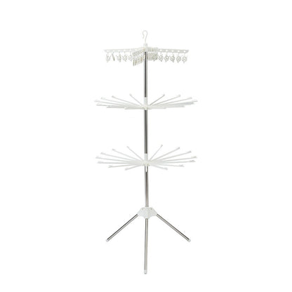 Pachet 1+1 Uscator Rufe Vertical 3 Nivele Pliabil - Compact, Portabil si Eficient pentru Interior/Exterior - 15