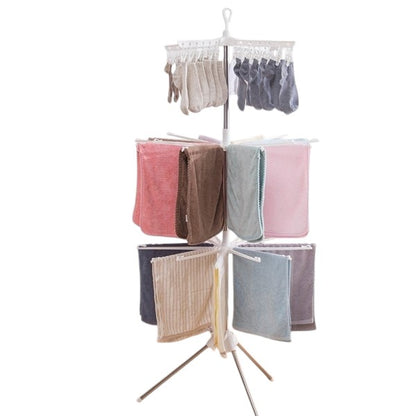 Pachet 1+1 Uscator Rufe Vertical 3 Nivele Pliabil - Compact, Portabil si Eficient pentru Interior/Exterior - 16