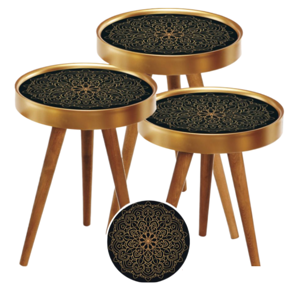 Masa de Cafea Patrata cu 2 Nivele - Design Modern pentru Living