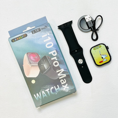 Pachet 1+1 Smartwatch I10 Pro Max - Ecran 2.19" HD, Apeluri Bluetooth, ECG, Monitorizare Completa Sanatate, IP67 - 12