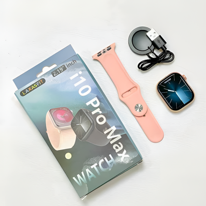 Pachet 1+1 Smartwatch I10 Pro Max - Ecran 2.19" HD, Apeluri Bluetooth, ECG, Monitorizare Completa Sanatate, IP67 - 14