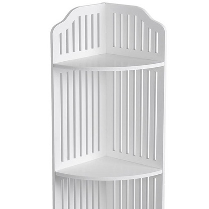 Raft Colt Alb 3 Etaje 80cm - Organizator Compact Rezistent la Umiditate pentru Baie si Bucatarie