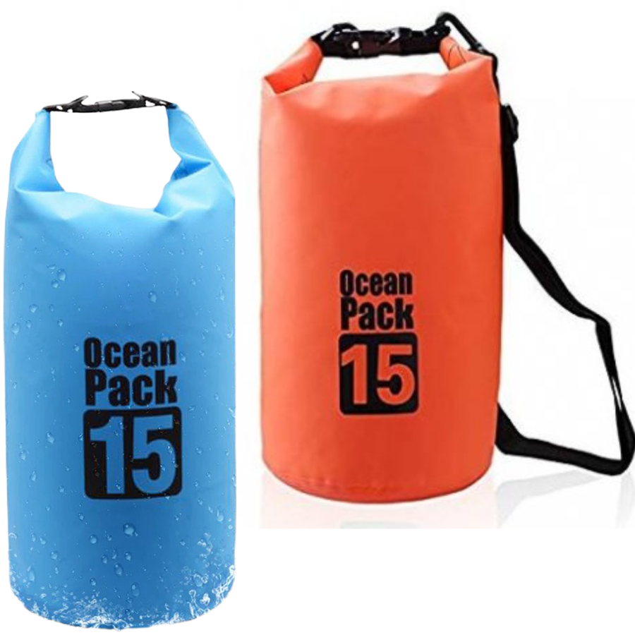 Pachet 1+1 Rucsac Impermeabil pentru Drumetii, Rafting si Sporturi Acvatice - Protectie 100% Waterproof - 7