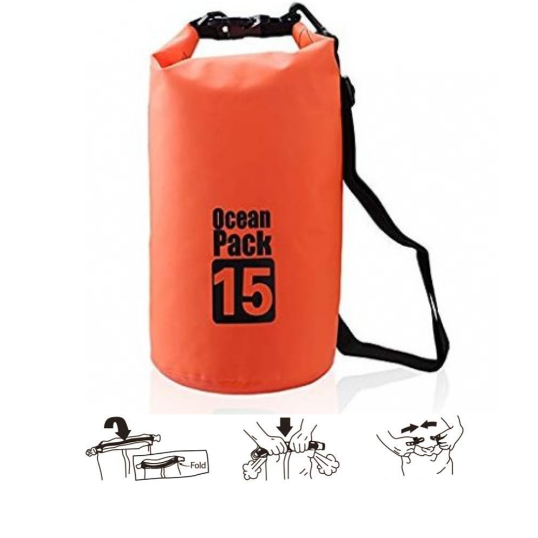Pachet 1+1 Rucsac Impermeabil pentru Drumetii, Rafting si Sporturi Acvatice - Protectie 100% Waterproof - 12