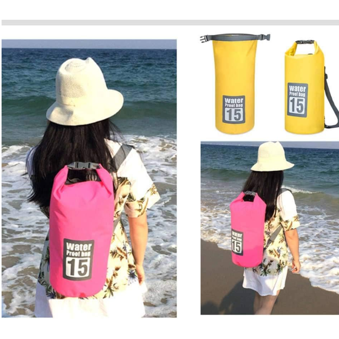 Pachet 1+1 Rucsac Impermeabil pentru Drumetii, Rafting si Sporturi Acvatice - Protectie 100% Waterproof - 15