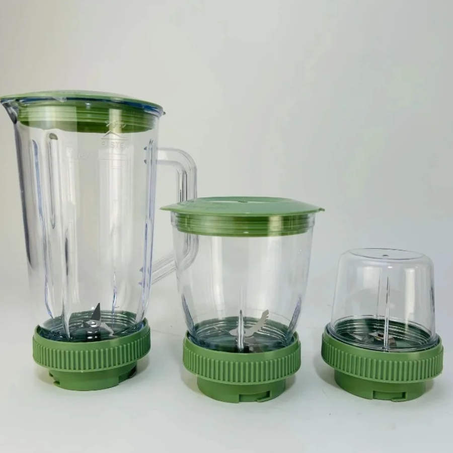 Blender Multifunctional 4 in 1 cu Bol Inox, 4 l – Blender, Rasnita Cafea, Tocator Carne si Legume, 3 Recipiente Interschimbabile, Set Complet pentru Bucatarie