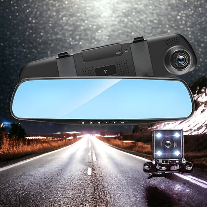 Oglinda Monitor Auto cu Dual Camera 4.3 inch - Sistem Parcare Full HD cu Vedere Nocturna