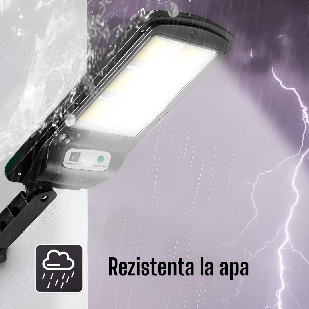 Lampa Solara LED cu Senzor de Miscare 120° - Iluminare Exterioara Automata IP65 - 7