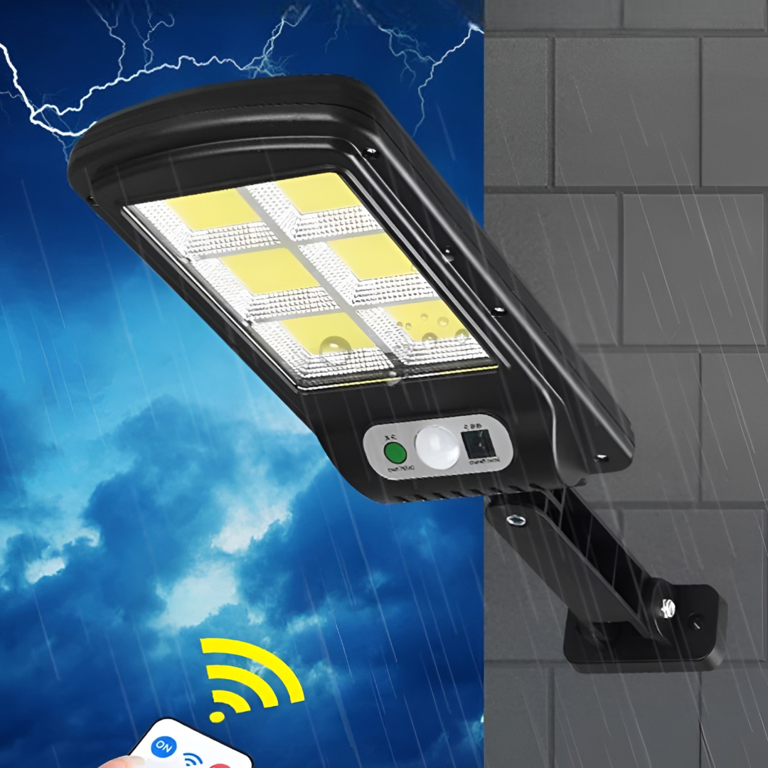 Lampa Solara LED cu Senzor de Miscare 120° - Iluminare Exterioara Automata IP65 - 9