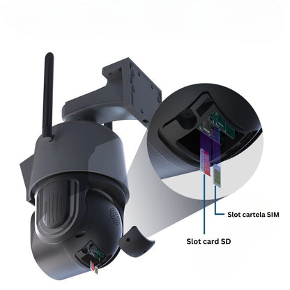 Camera de Supraveghere PTZ 6MP HD, Conexiune WiFi , Zoom Optic 36X, Night Vision 120m, Detectare Miscare Umana, Microfon si Difuzor Bidirectionale, Rezistenta la apa IP66