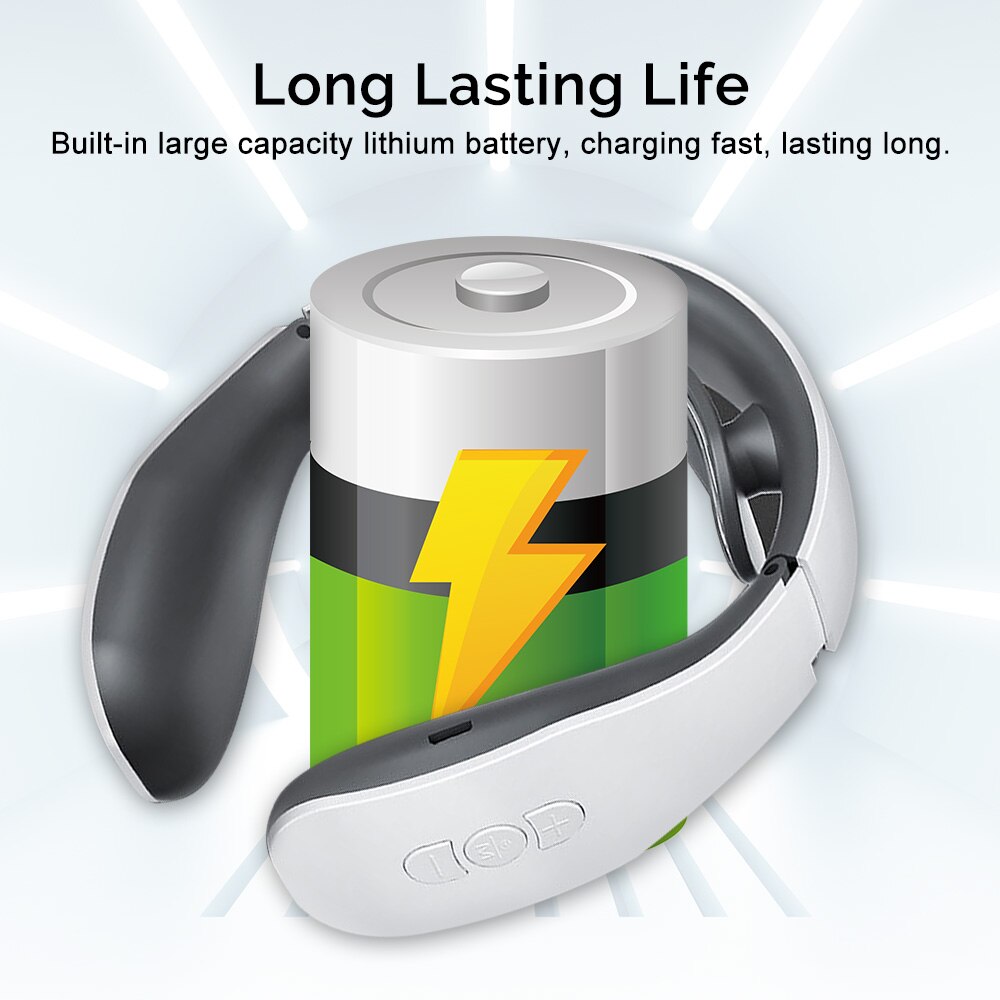 Aparat de Masaj Cervical Profesional - 6 Moduri, 9 Intensitati pentru Gat si Umeri - 10