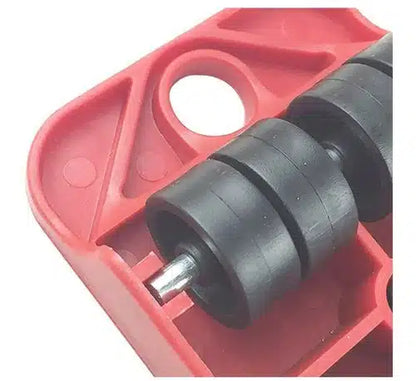 Set pentru transportat mobila, cu elevator, greutate maxima 150kg, rosu/negru