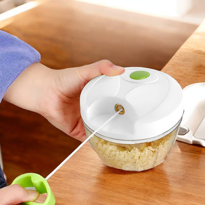 Mini Tocator Manual cu Snur - Tocator Legume Rapid si Eficient