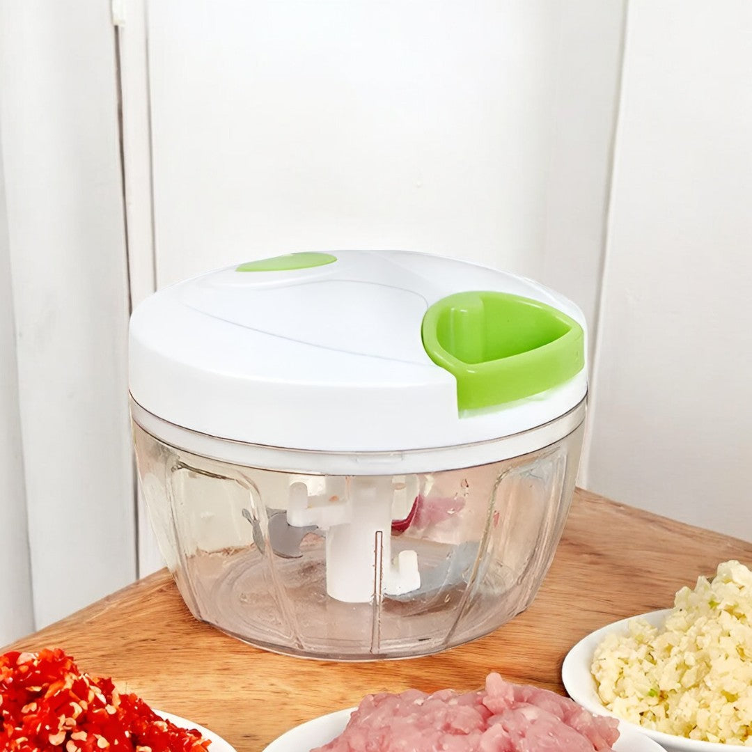 Mini Tocator Manual cu Snur - Tocator Legume Rapid si Eficient