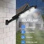 Set 2 x Lampa Solara stradala 90 LED-uri, 3 moduri de functionare, cu telecomanda.