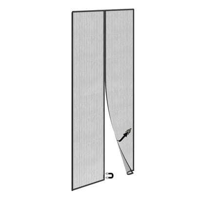 Plasa magnetica pentru tantari, Poliester, 120 x 210 cm, Negru