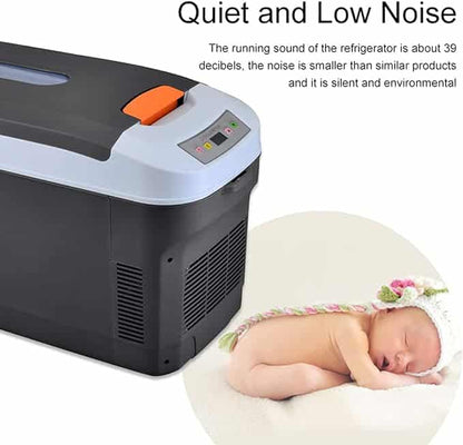 Mini frigider auto 25L, 12V DC / 220V AC Fructe Legume Bere Băuturi Frigider mic portabil, -5C+68C! Funcție de încălzire și răcire, pentru dormitor