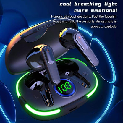 Pro 80 Tws Wireless Bluetooth 5.3 Cască impermeabil Hifi Stereo Muzica de asteptare Headset cu respirație de lumină