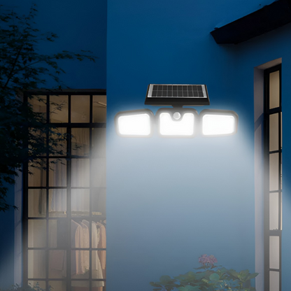 Lampa Solara LED de Exterior cu 3 Capete - Iluminare Ambientala pentru Gradina si Curte