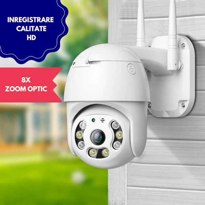 Camera de Supraveghere WiFi Exterioara Rotativa cu Senzor Miscare - Protectie Impermeabila IP65 - 7