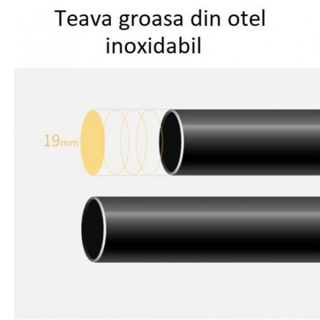 Organizator Dublu pentru Haine - 40 Umerase + Suport Pantofi - Otel Inoxidabil Anti-Coroziv