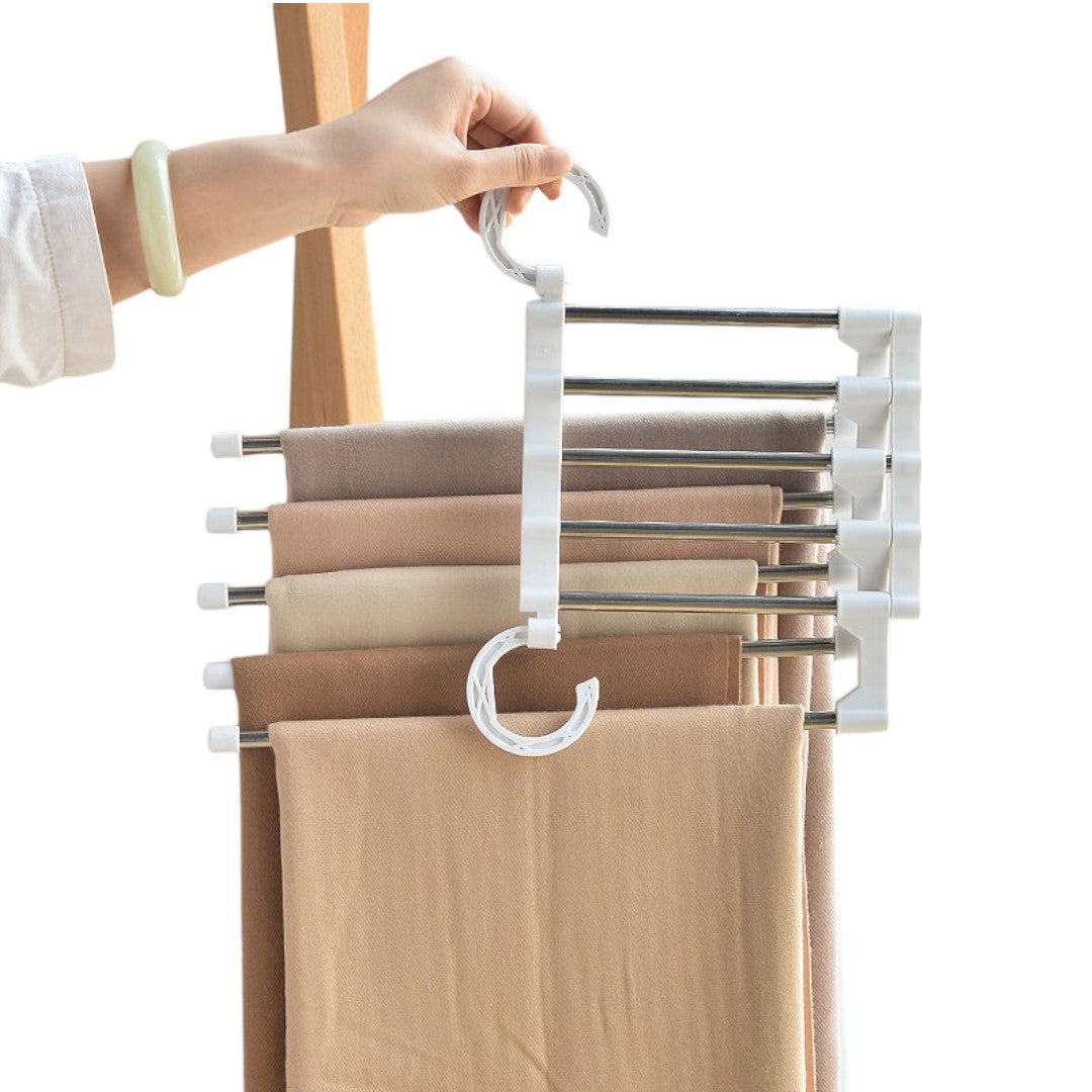 Set 2 Umerase Organizatoare pentru Pantaloni - Economiseste Spatiu in Dulap - 13