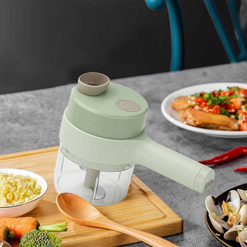 Tocator Electric Multifunctional 4 in 1 pentru Alimente si Legume - Putere Profesionala