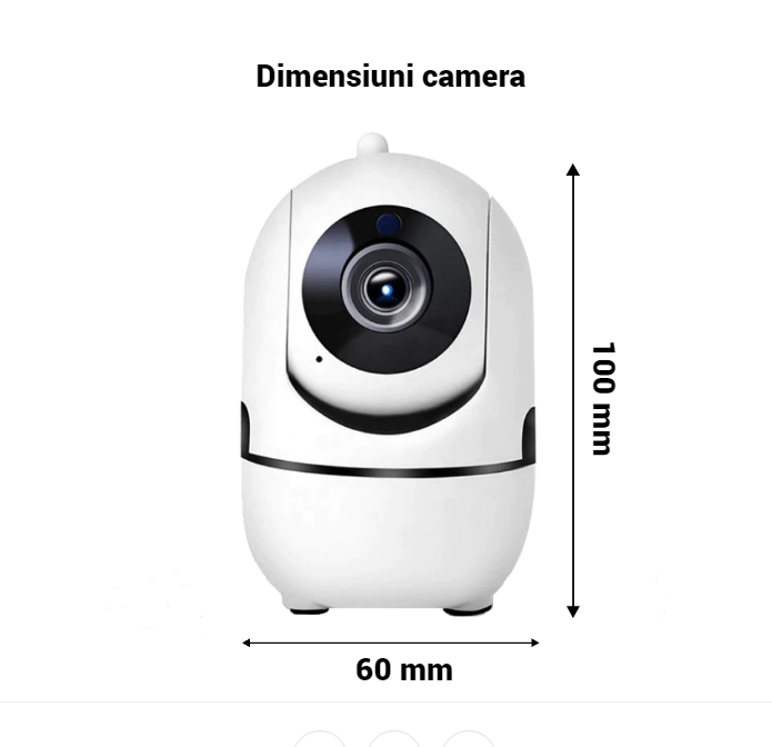 Camera Supraveghere Smart WiFi HD 720p - Wireless cu Viziune Nocturna - 15