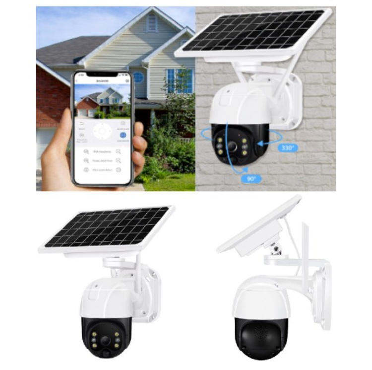 Camera Supraveghere Solara Autonoma WiFi 3MP - Rotire 360° cu Viziune Nocturna si Aplicatie Mobila - 13