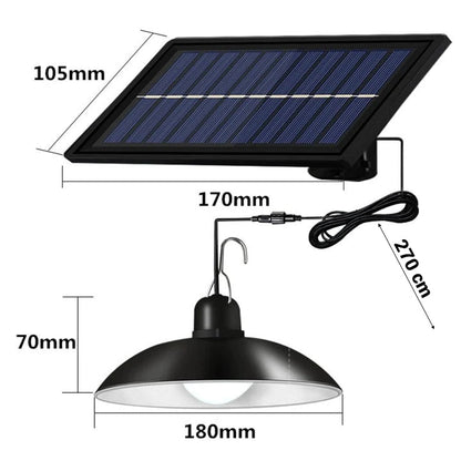 Set 2 Lampi Solare LED cu Abajur Metalic si Telecomanda - Iluminat Exterior/Interior