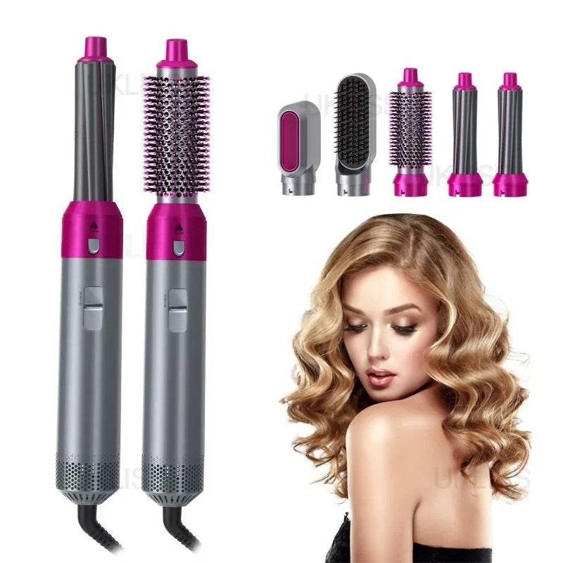 Perie Electrica Multifunctionala 5 in 1 Cu Aer Cald 1000W - Set Complet Styling Profesional