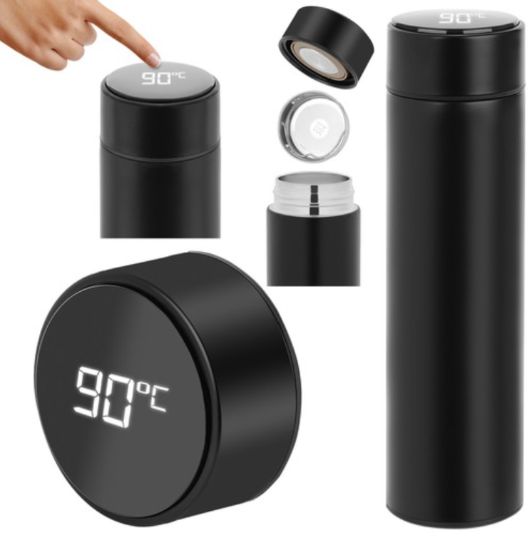 Termos Smart cu Afisaj LCD Digital 500ml - Otel Inoxidabil Premium