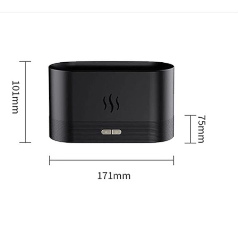 Umidificator cu Difuzor de Arome si Efect de Flacara LED - Design Elegant pentru Aromterapie