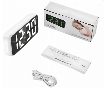 Ceas Digital LED Premium – Afișaj Modern, Alarmă Smart și Termometru