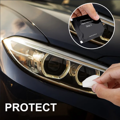 Kit Complet Restaurare Faruri Auto - 15 Piese cu Paste Polish, Discuri Abrazive si Bureti