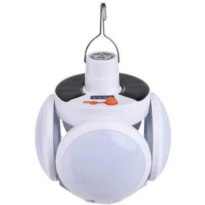 Set 2 Lampi Solare LED Pliabile cu 5 Moduri Iluminare - Camping & Gradina 360° Rezistente la Apa