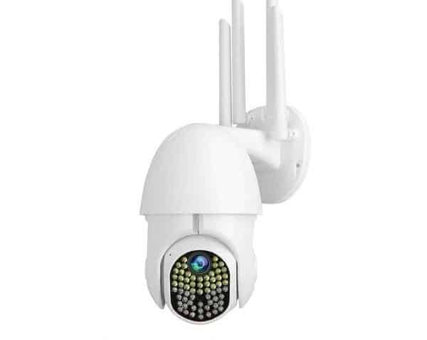 Camera IP supraveghere 63 LED HD 1944P WIFI 5MP C Cameră de securitate interior/exterior 4 antenă